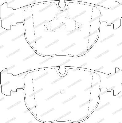 Wagner WBP21486A - Гальмівні колодки, дискові гальма autozip.com.ua