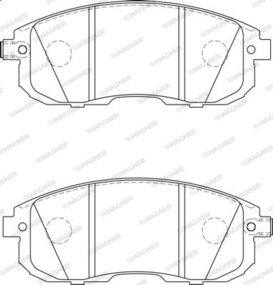 Wagner WBP21561A - Гальмівні колодки, дискові гальма autozip.com.ua