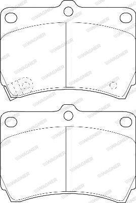 Wagner WBP21654A - Гальмівні колодки, дискові гальма autozip.com.ua