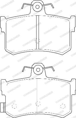 Wagner WBP21682A - Гальмівні колодки, дискові гальма autozip.com.ua