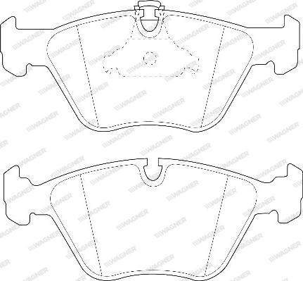 Wagner WBP21676A - Гальмівні колодки, дискові гальма autozip.com.ua