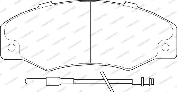 Wagner WBP21016A - Гальмівні колодки, дискові гальма autozip.com.ua