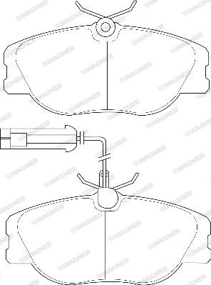 Wagner WBP21147A - Гальмівні колодки, дискові гальма autozip.com.ua