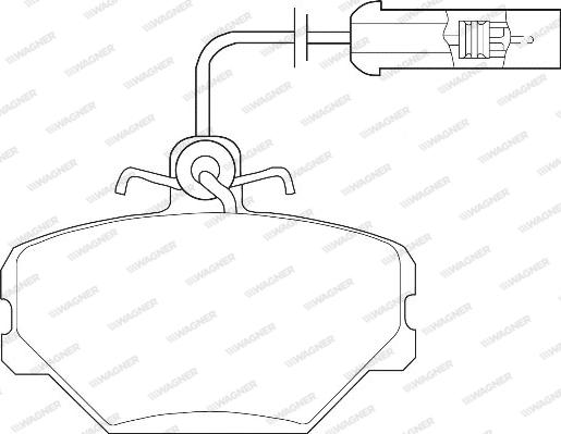 Wagner WBP21100A - Гальмівні колодки, дискові гальма autozip.com.ua