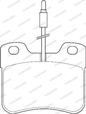 Wagner WBP21179A - Гальмівні колодки, дискові гальма autozip.com.ua