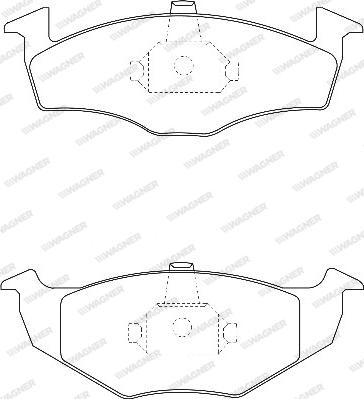 Wagner WBP21866A - Гальмівні колодки, дискові гальма autozip.com.ua