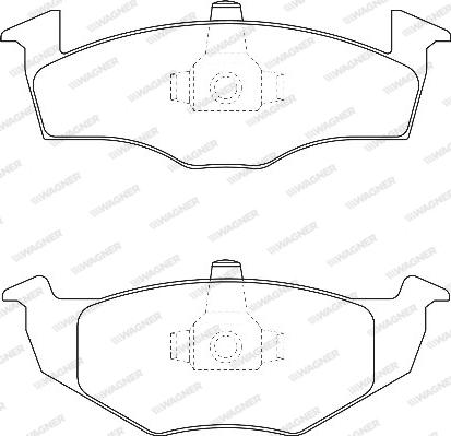 Wagner WBP21866B - Гальмівні колодки, дискові гальма autozip.com.ua