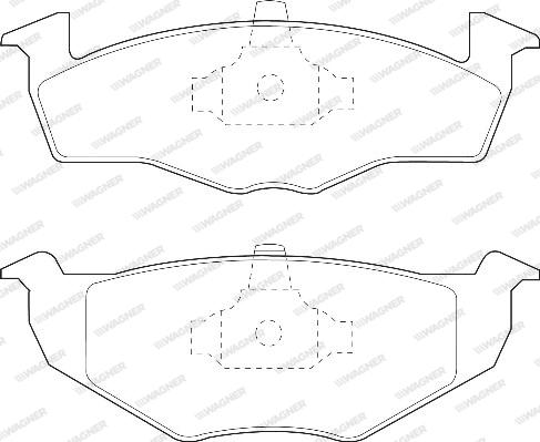 Wagner WBP21866C - Гальмівні колодки, дискові гальма autozip.com.ua