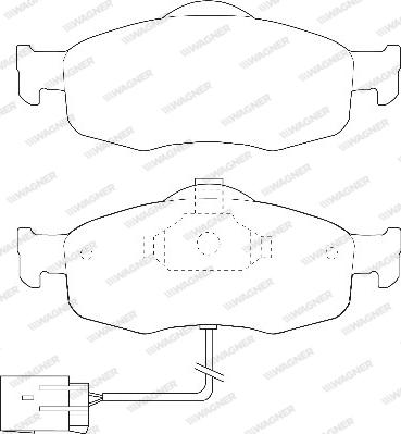 Wagner WBP21395A - Гальмівні колодки, дискові гальма autozip.com.ua