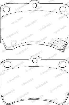 Wagner WBP21355A - Гальмівні колодки, дискові гальма autozip.com.ua