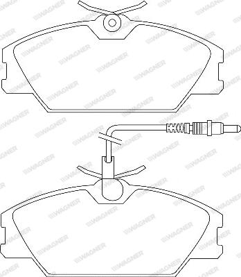 Wagner WBP21388A - Гальмівні колодки, дискові гальма autozip.com.ua