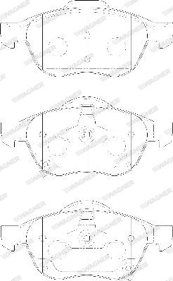 Wagner WBP23996A - Гальмівні колодки, дискові гальма autozip.com.ua