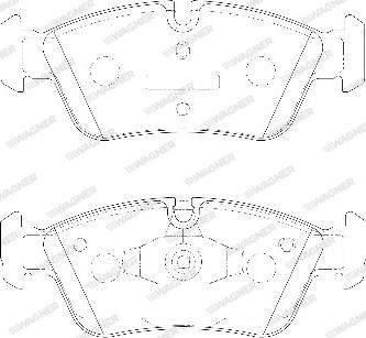 Wagner WBP23935A - Гальмівні колодки, дискові гальма autozip.com.ua