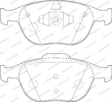 Wagner WBP23440A - Гальмівні колодки, дискові гальма autozip.com.ua