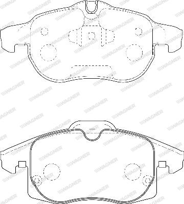 Wagner WBP23402A - Гальмівні колодки, дискові гальма autozip.com.ua