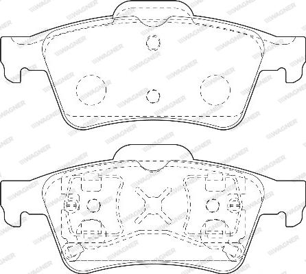 Wagner WBP23482A - Гальмівні колодки, дискові гальма autozip.com.ua