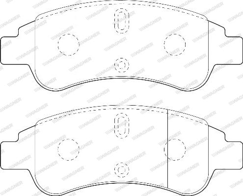 Wagner WBP23599A - Гальмівні колодки, дискові гальма autozip.com.ua