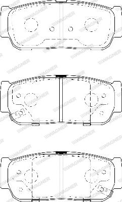 Wagner WBP23545A - Гальмівні колодки, дискові гальма autozip.com.ua