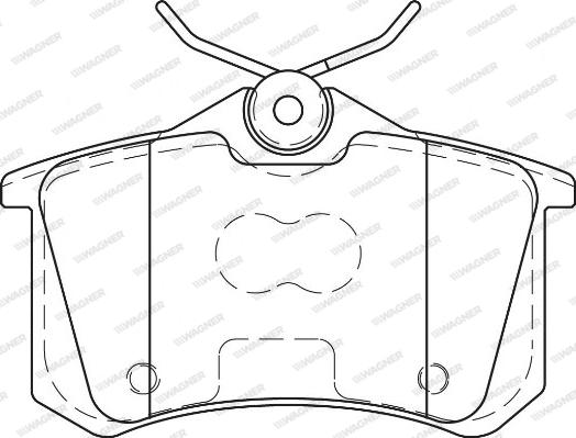 Wagner WBP23554B - Гальмівні колодки, дискові гальма autozip.com.ua