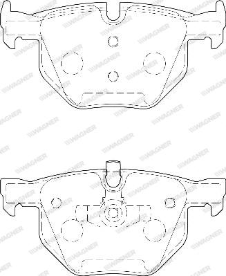 Wagner WBP23550A - Гальмівні колодки, дискові гальма autozip.com.ua