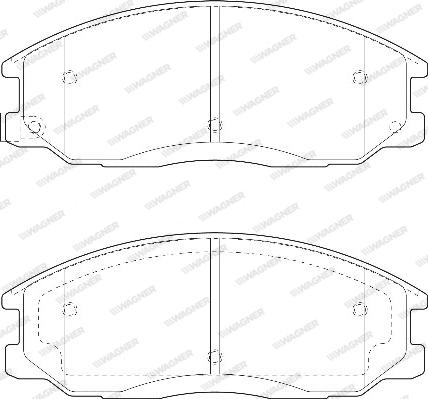 Wagner WBP23569A - Гальмівні колодки, дискові гальма autozip.com.ua