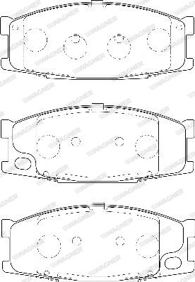 Wagner WBP23501A - Гальмівні колодки, дискові гальма autozip.com.ua