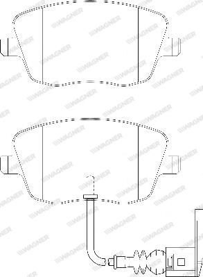 Wagner WBP23581B - Гальмівні колодки, дискові гальма autozip.com.ua