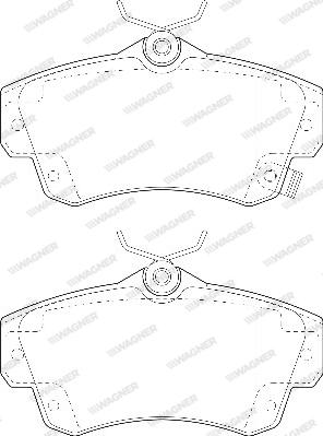 Wagner WBP23532A - Гальмівні колодки, дискові гальма autozip.com.ua