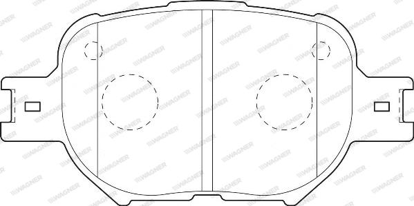 Wagner WBP23526A - Гальмівні колодки, дискові гальма autozip.com.ua