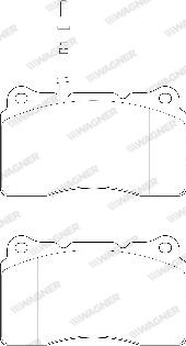 Wagner WBP23575A - Гальмівні колодки, дискові гальма autozip.com.ua