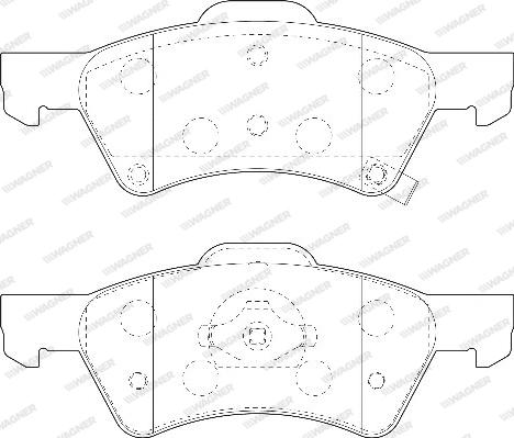 Wagner WBP23640A - Гальмівні колодки, дискові гальма autozip.com.ua