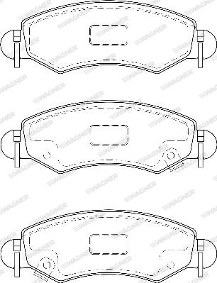 Wagner WBP23605A - Гальмівні колодки, дискові гальма autozip.com.ua