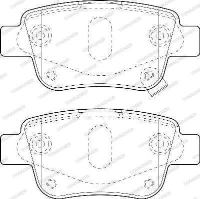 Wagner WBP23620A - Гальмівні колодки, дискові гальма autozip.com.ua