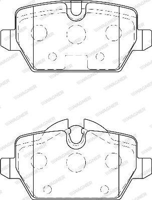 Wagner WBP23623A - Гальмівні колодки, дискові гальма autozip.com.ua