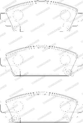 Wagner WBP23096A - Гальмівні колодки, дискові гальма autozip.com.ua