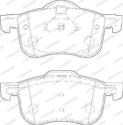 Wagner WBP23073A - Гальмівні колодки, дискові гальма autozip.com.ua