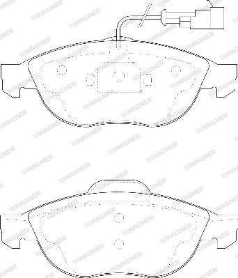 Wagner WBP23140A - Гальмівні колодки, дискові гальма autozip.com.ua