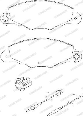 Wagner WBP23135A - Гальмівні колодки, дискові гальма autozip.com.ua