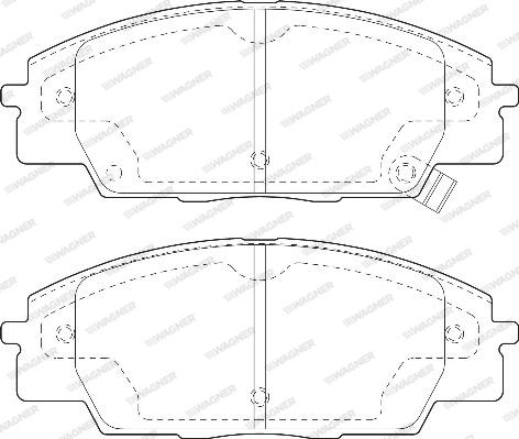 Wagner WBP23178A - Гальмівні колодки, дискові гальма autozip.com.ua