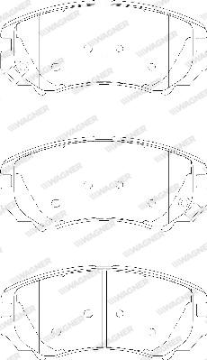 Wagner WBP23891A - Гальмівні колодки, дискові гальма autozip.com.ua