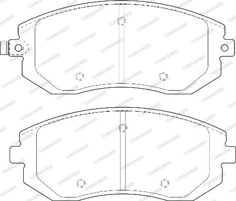 Wagner WBP23865A - Гальмівні колодки, дискові гальма autozip.com.ua