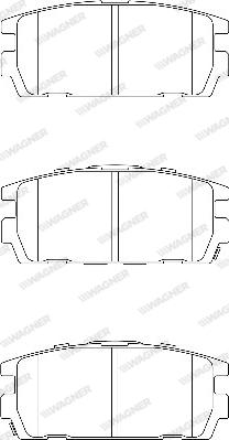 Wagner WBP23813A - Гальмівні колодки, дискові гальма autozip.com.ua