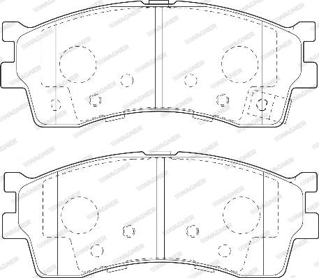 Wagner WBP23873A - Гальмівні колодки, дискові гальма autozip.com.ua