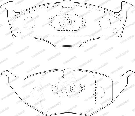 Wagner WBP23394A - Гальмівні колодки, дискові гальма autozip.com.ua