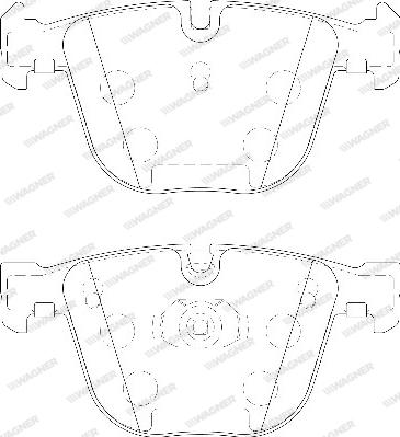 Wagner WBP23309A - Гальмівні колодки, дискові гальма autozip.com.ua