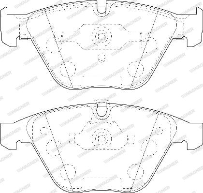 Wagner WBP23312A - Гальмівні колодки, дискові гальма autozip.com.ua