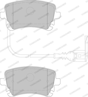 Wagner WBP23326A - Гальмівні колодки, дискові гальма autozip.com.ua