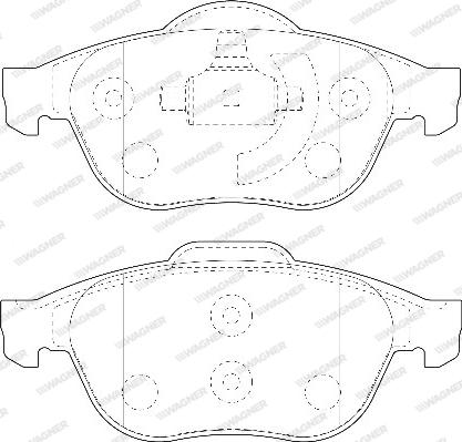 Wagner WBP23245A - Гальмівні колодки, дискові гальма autozip.com.ua