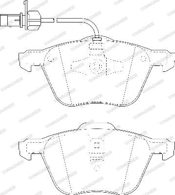 Wagner WBP23269B - Гальмівні колодки, дискові гальма autozip.com.ua