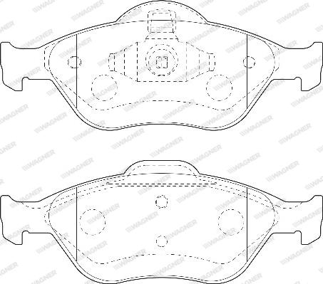 Wagner WBP23202A - Гальмівні колодки, дискові гальма autozip.com.ua